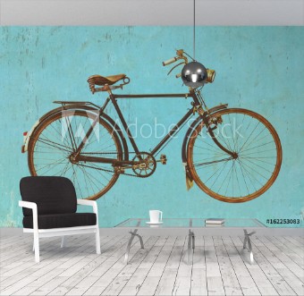 Picture of Retro styled image of a vintage bicycle
